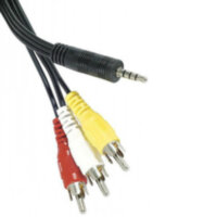 КАБЕЛЬ 3RCA-джек 3.5 мм 2 м черный