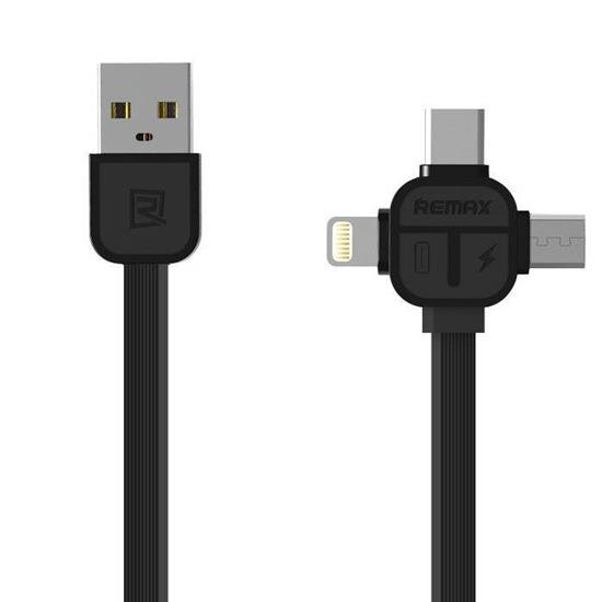 USB КАБЕЛЬ 3 В 1 REMAX 8-pin/micro/type-c