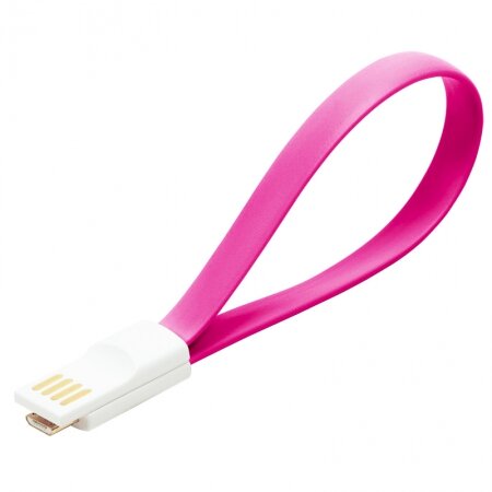 КАБЕЛЬ USB AM- MICRO 0.2 м розовый