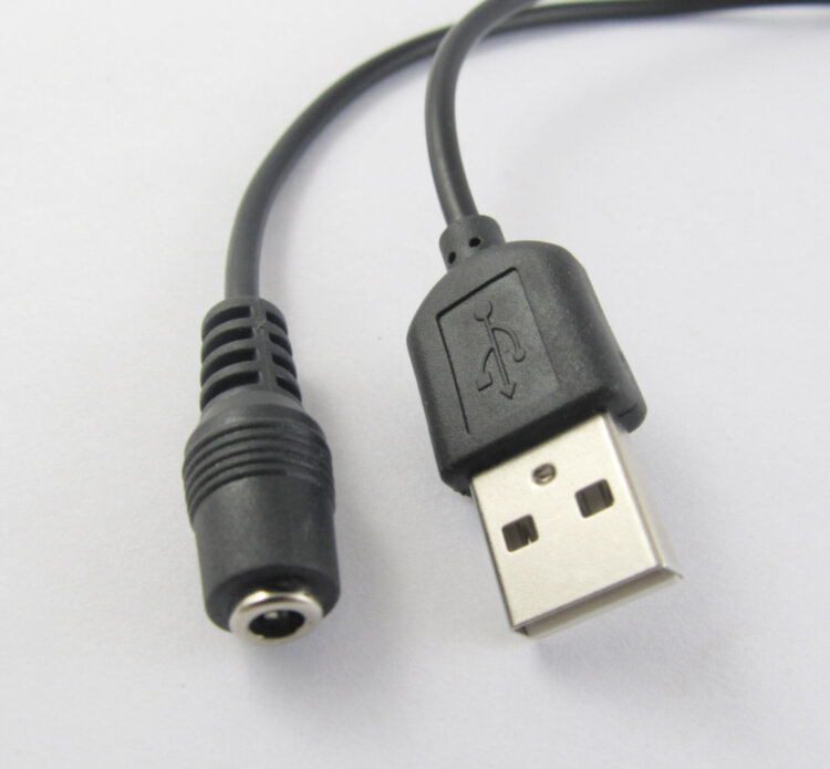 ШНУР АДАПТЕР USB - ГНЕЗДО 3.5Х1.35